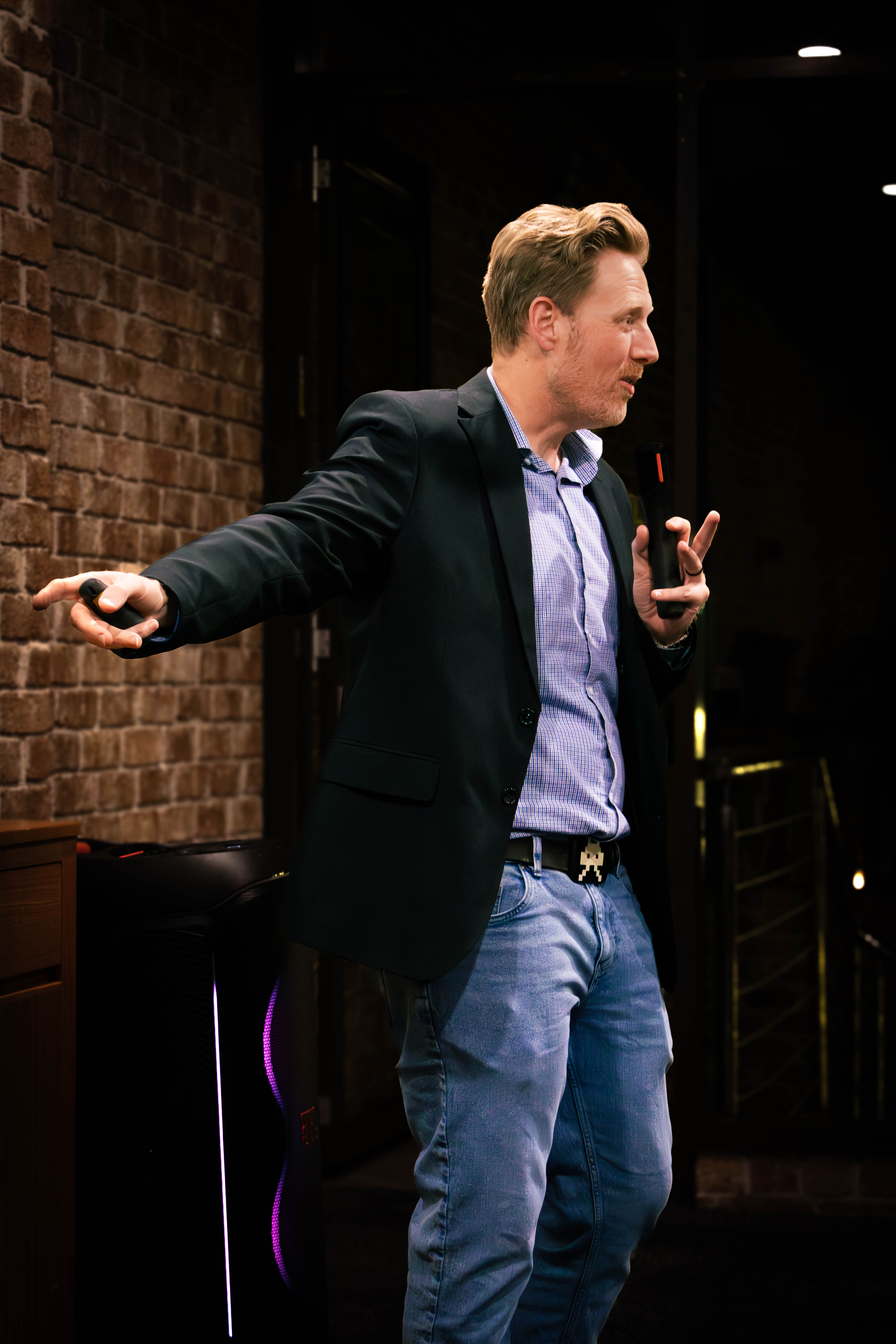 David speaking at an AI Operators live event